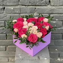 Цветочная композиция из Розы в коробке в Бабстово