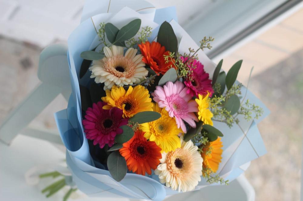 Букет цветов из: Герберы в Бабстово