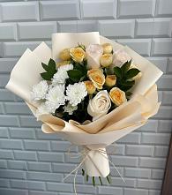 Букет цветов из:  Розы и Хризантемы в Бабстово