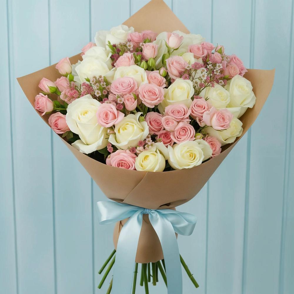 Букет цветов из: Розы в Бабстово