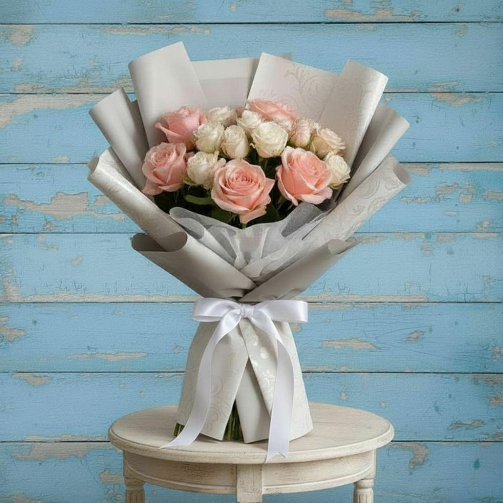 Букет цветов из: Розы в Бабстово