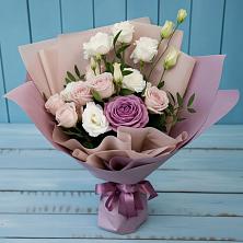 Букет цветов из:  Розы и Лизиантусы в Бабстово