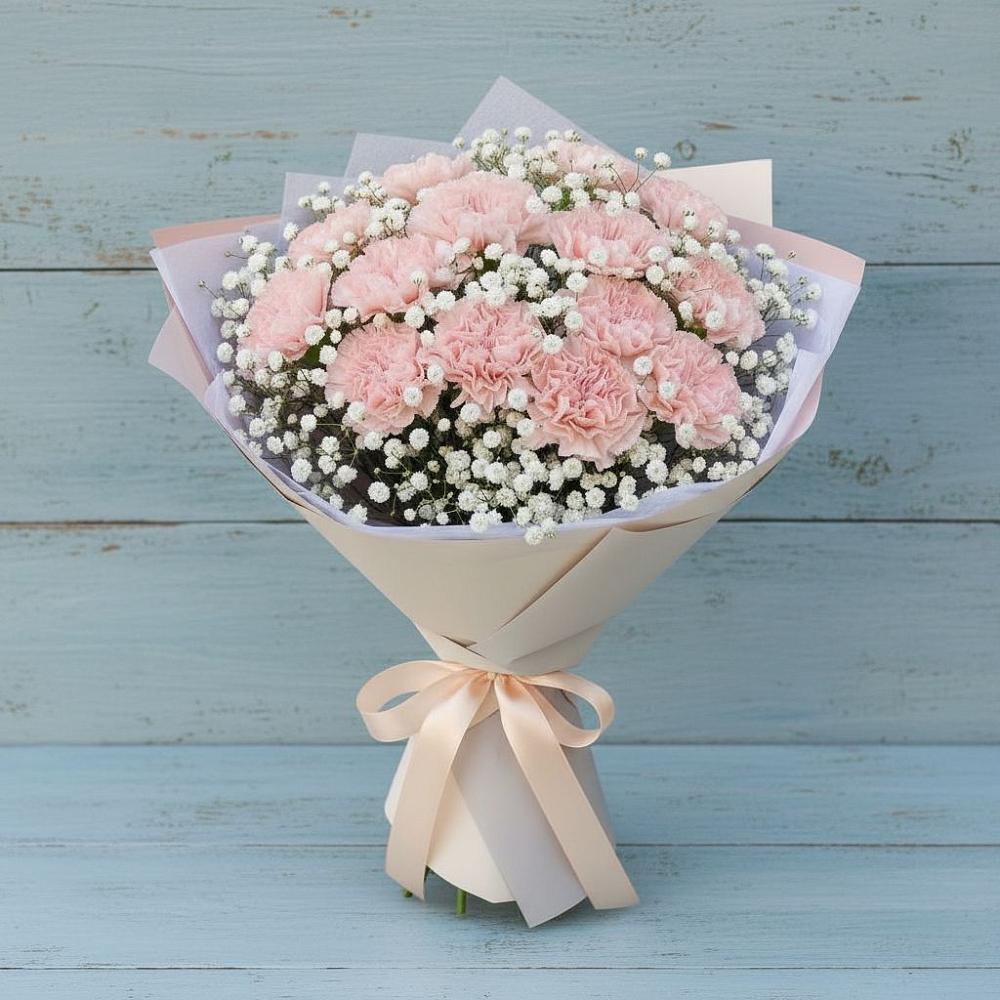 Букет цветов из: Гвоздики в Бабстово