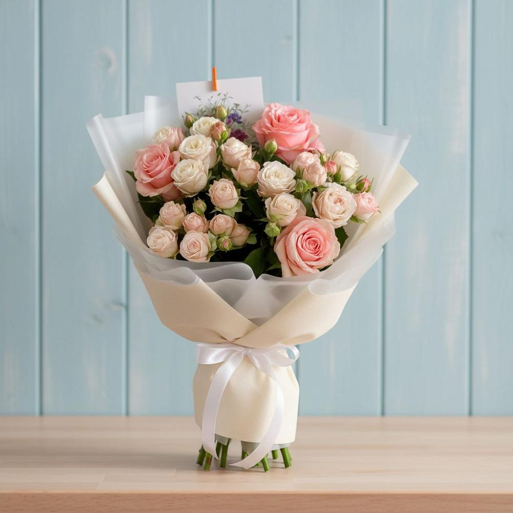 Букет цветов из: Розы в Бабстово