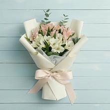 Букет цветов из:  Альстромерии в Бабстово