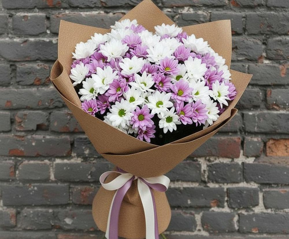 Букет цветов из: Хризантемы в Бабстово