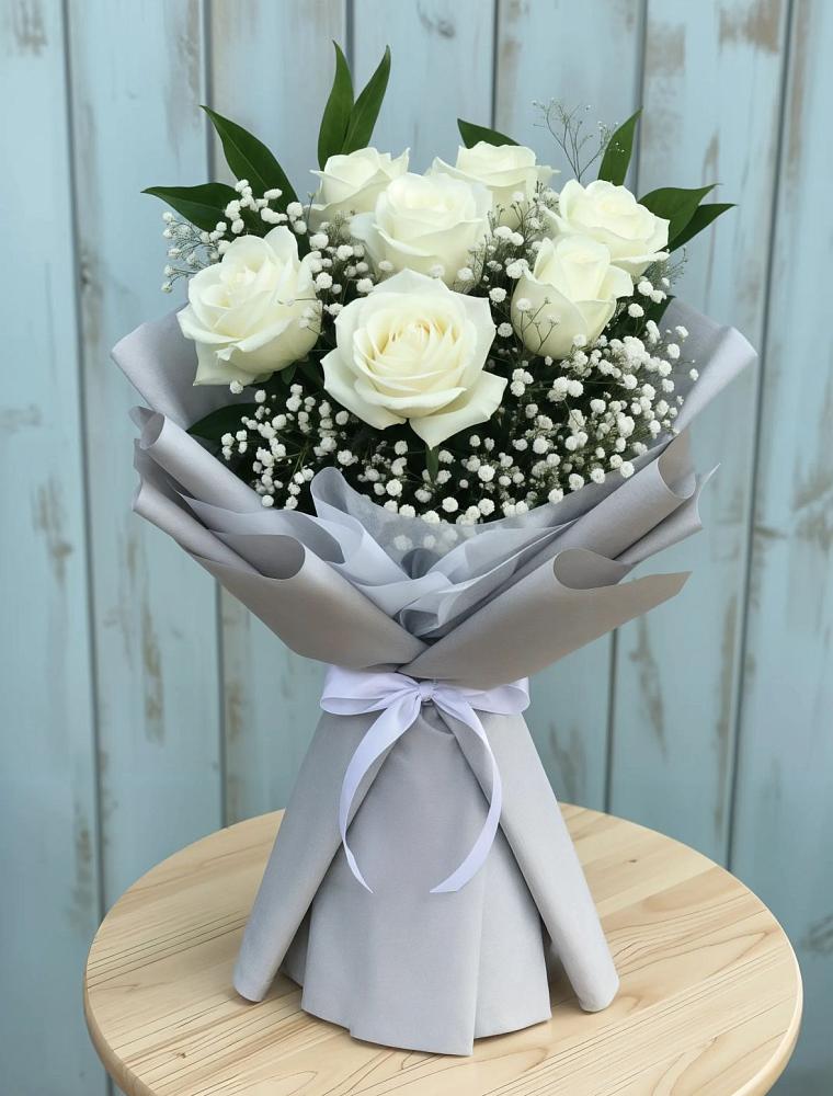 Букет цветов из: Розы в Бабстово