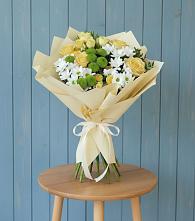 Букет цветов из:  Хризантемы и Розы #REPLACE_PRED# Бабстово