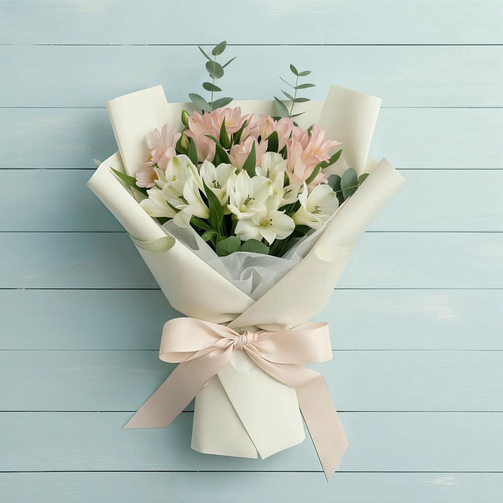 Букет цветов из: Альстромерии в Бабстово