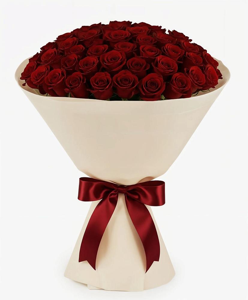 Букет 101 Бордовая роза Блэк Бакарра в Бабстово