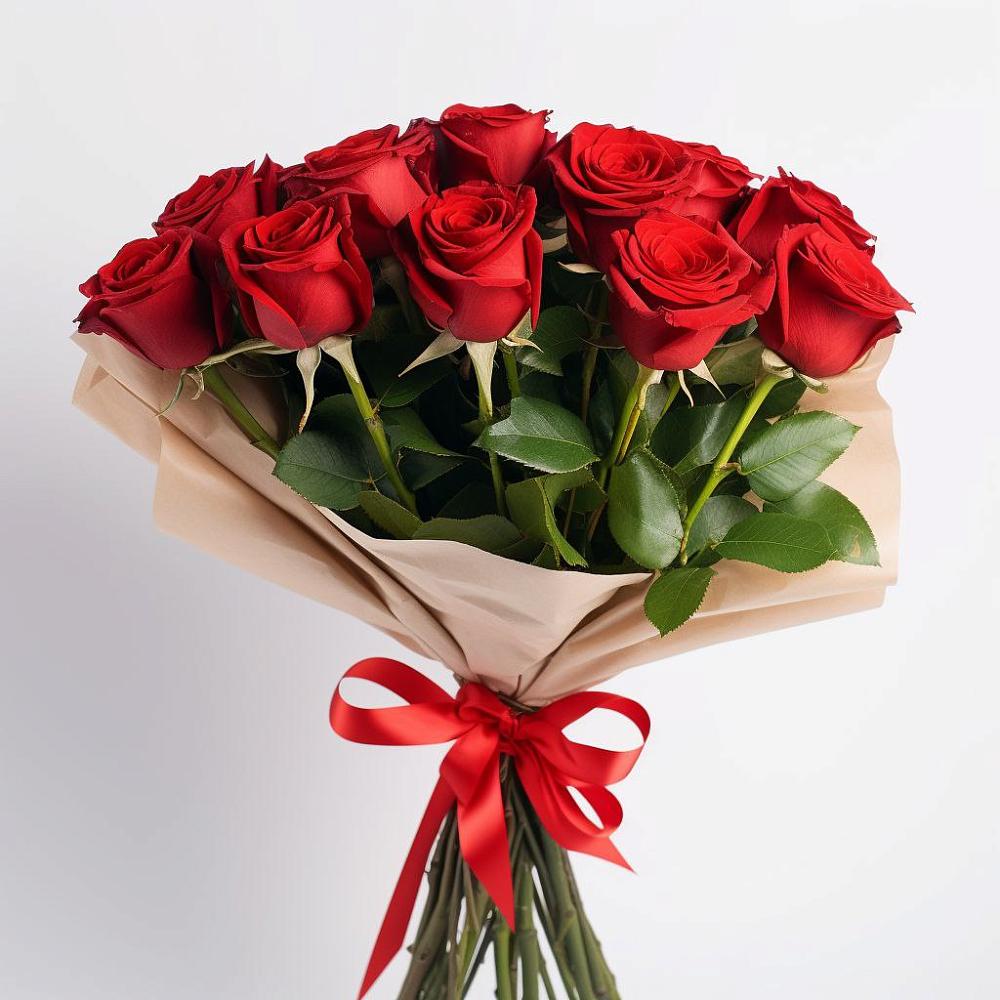 Букет 11 Красных роз Эдлесс Лав в Бабстово