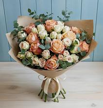 Букет цветов из:  Альстромерии и Розы #REPLACE_PRED# Бабстово